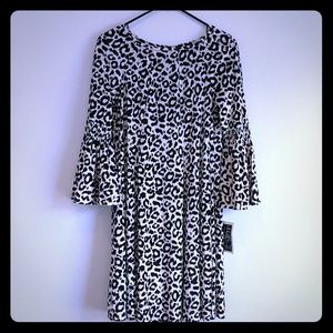 crushed Velvet animal print dress